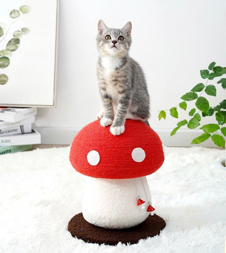 MIAO FAIRY Mushroom Design Scratcher Toy Cat Tree
