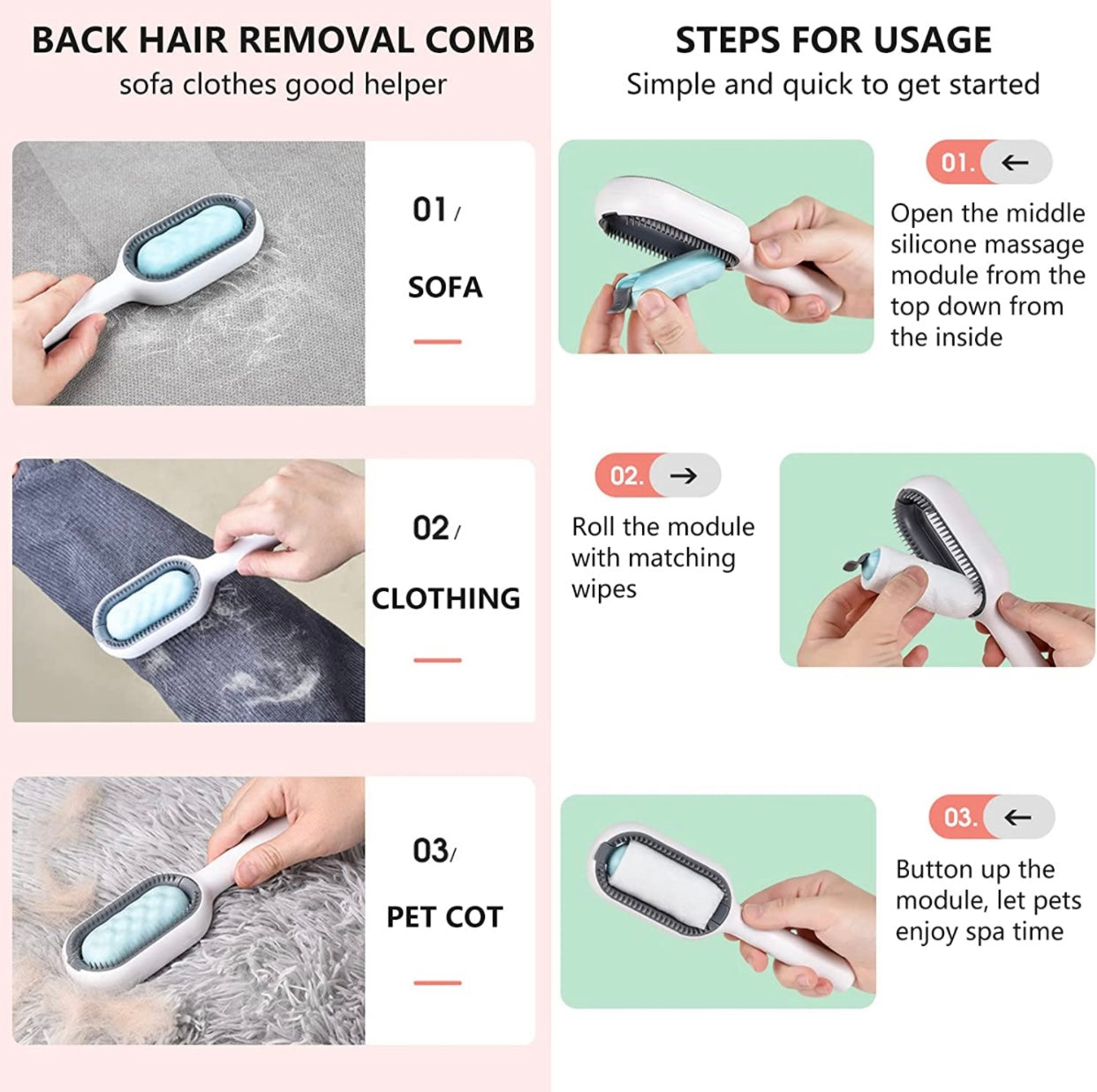 PRINCE PREFERRED Cat's Grooming Tool