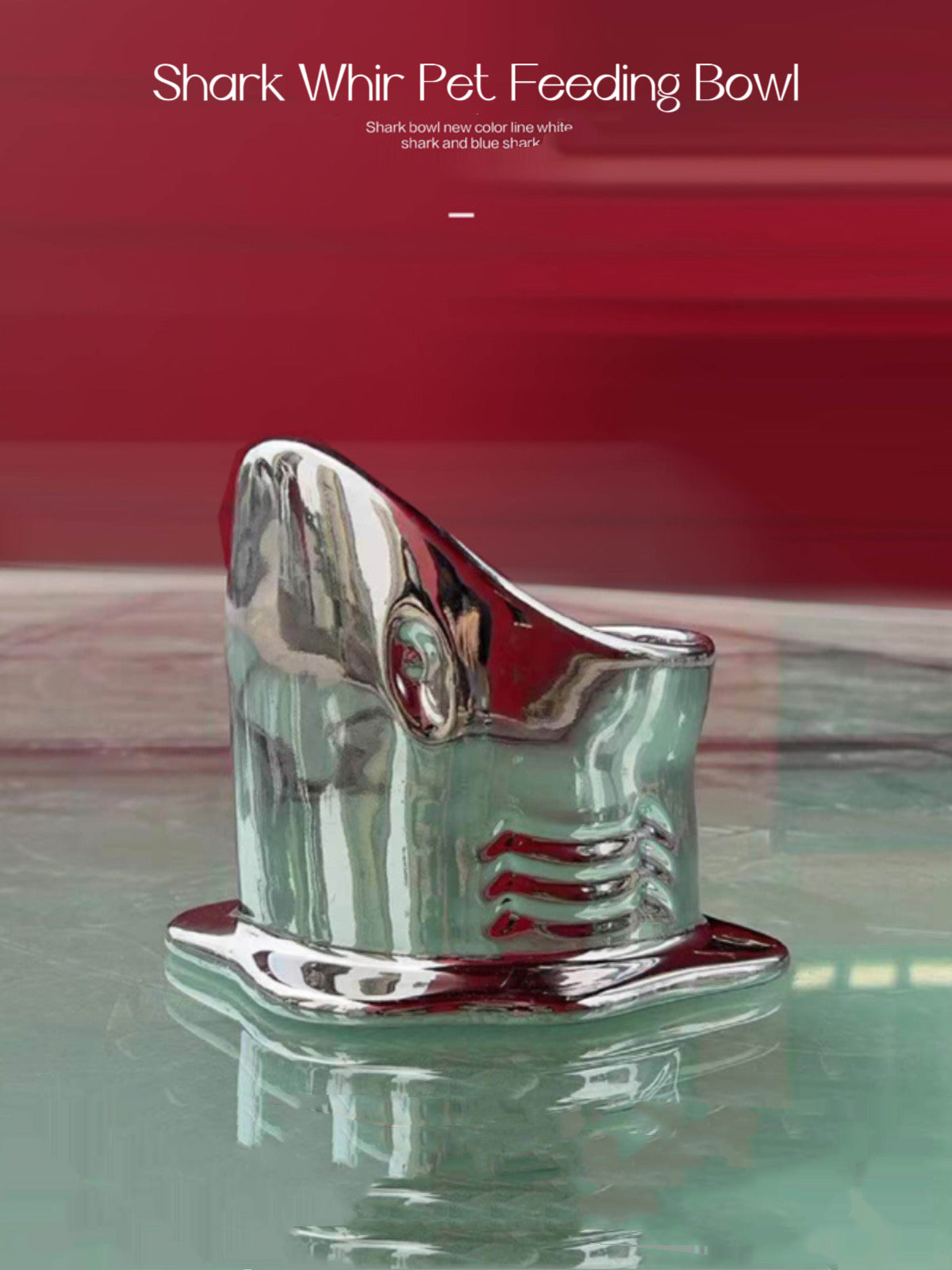 MAOGOUBLUE Shark Whir Pet Feeding Bowl