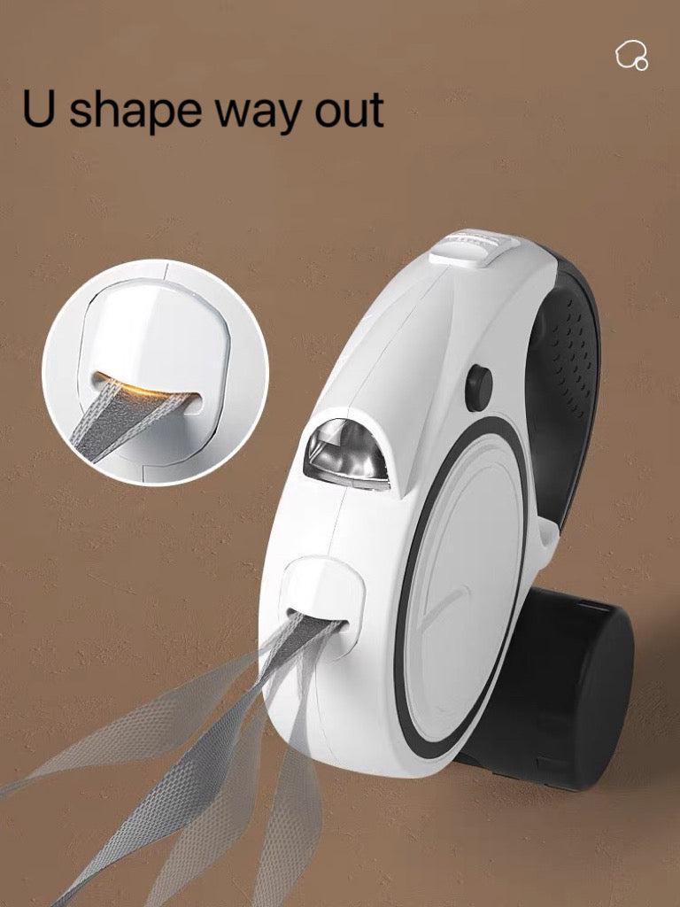 ITEEKE Dog Automatic Retraceable rope with Flashlight & Removable Trash Can