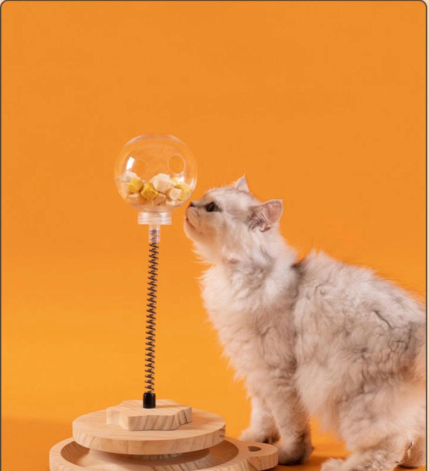 ITEEKE Cat Toys Kitten Indoor Interactive Cat Ball Teaser Toy