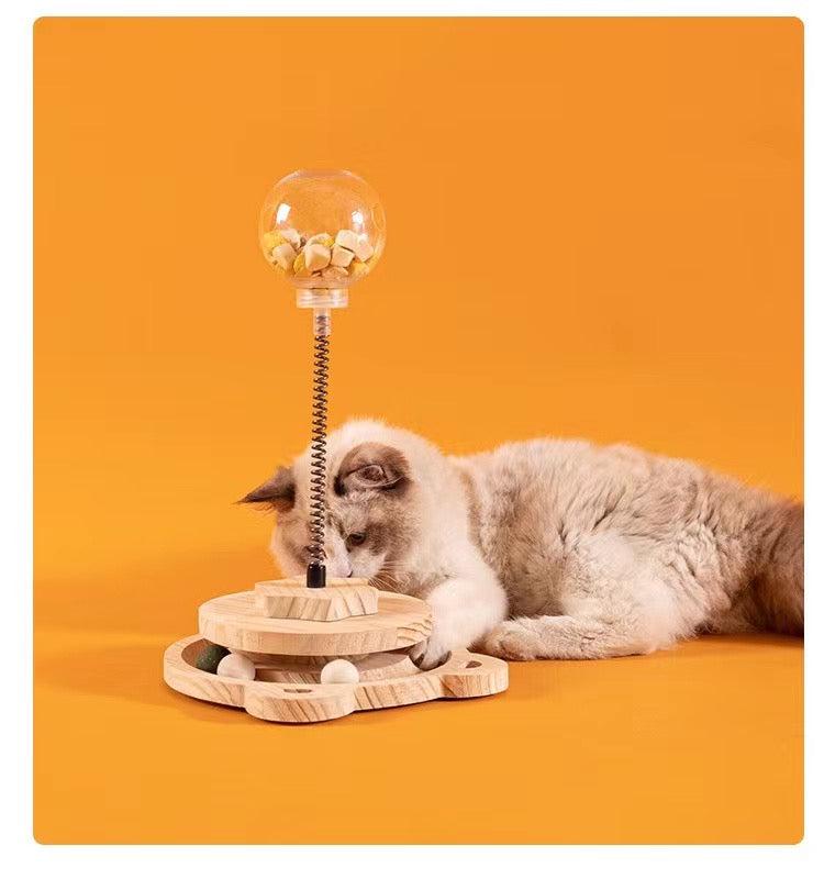 ITEEKE Cat Toys Kitten Indoor Interactive Cat Ball Teaser Toy