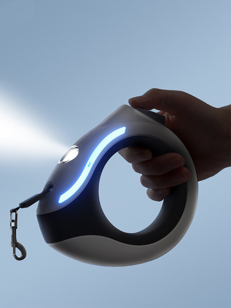 HIPIDOG Automatic Retraceable rope with Flashlight