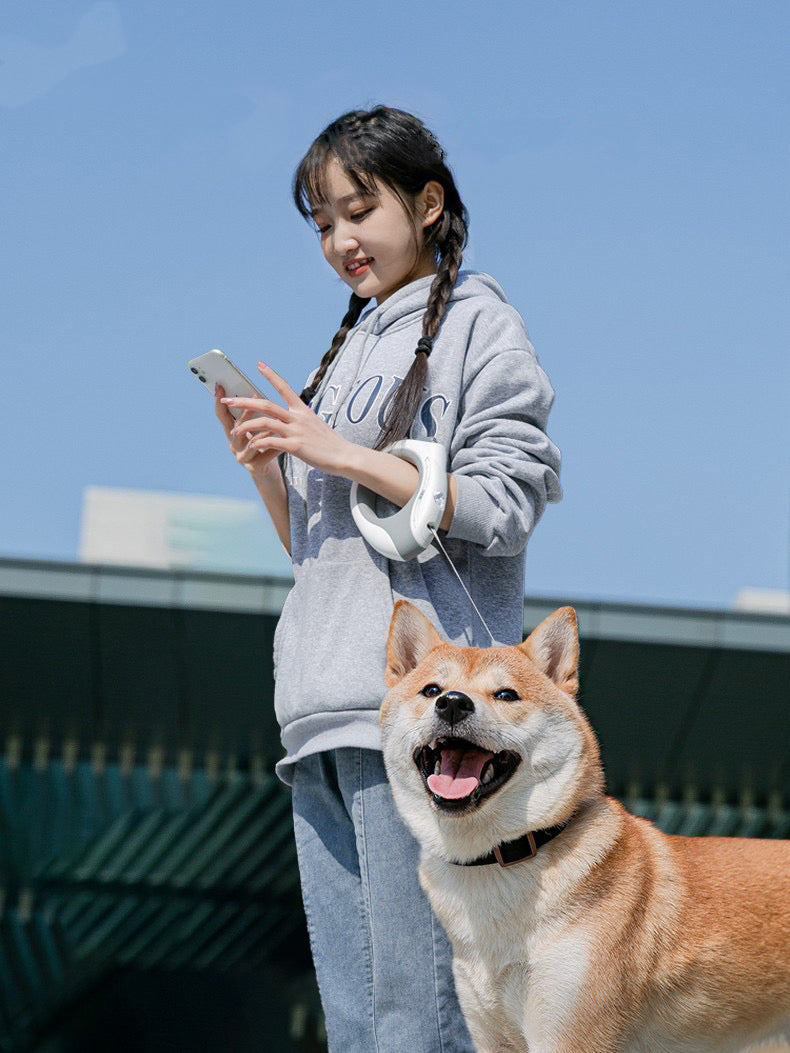 HIPIDOG Automatic Retraceable rope with Flashlight