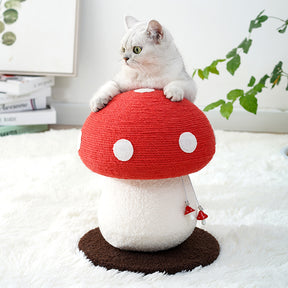 MIAO FAIRY Mushroom Design Scratcher Toy Cat Tree