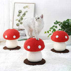 MIAO FAIRY Mushroom Design Scratcher Toy Cat Tree