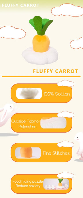 SUPWOW Carrot Design Pet Plush Toy