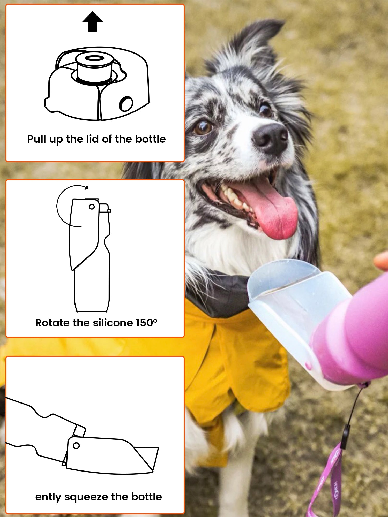 HOWGO 犬用ウォーターボトル