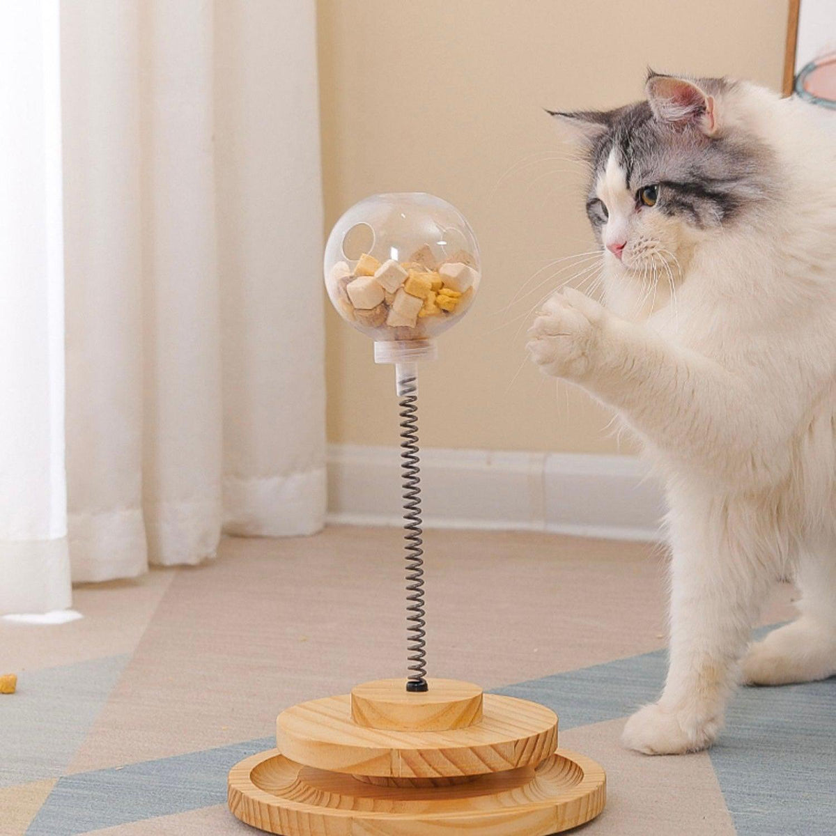 ITEEKE 猫のおもちゃ 子猫 屋内 インタラクティブ 猫ボール ティーザーおもちゃ