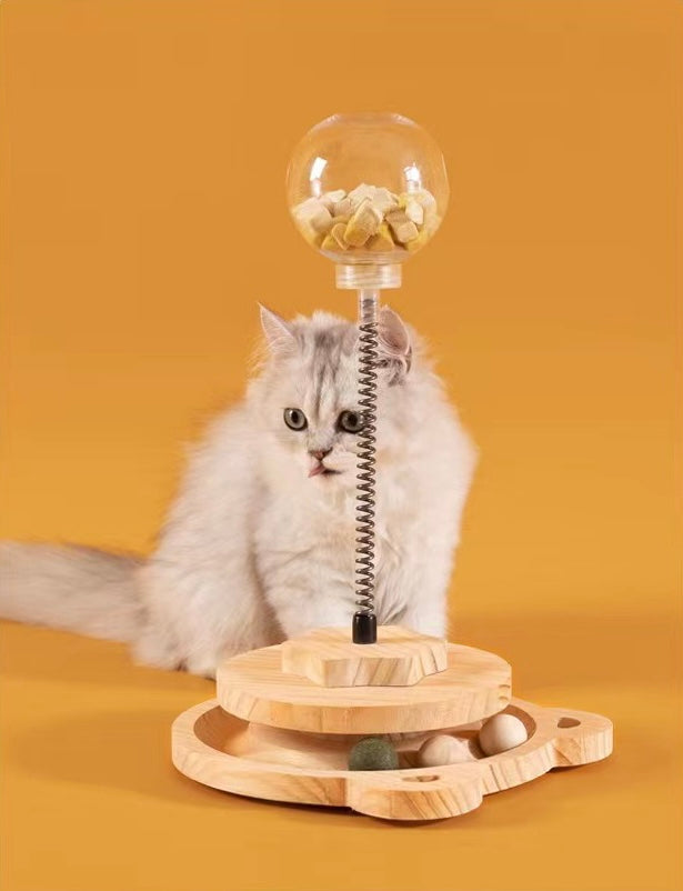ITEEKE Cat Toys Kitten Indoor Interactive Cat Ball Teaser Toy