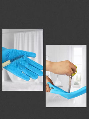 ITEEKE Dog Bathing Grooming Gloves with Gentle Silicone Tips
