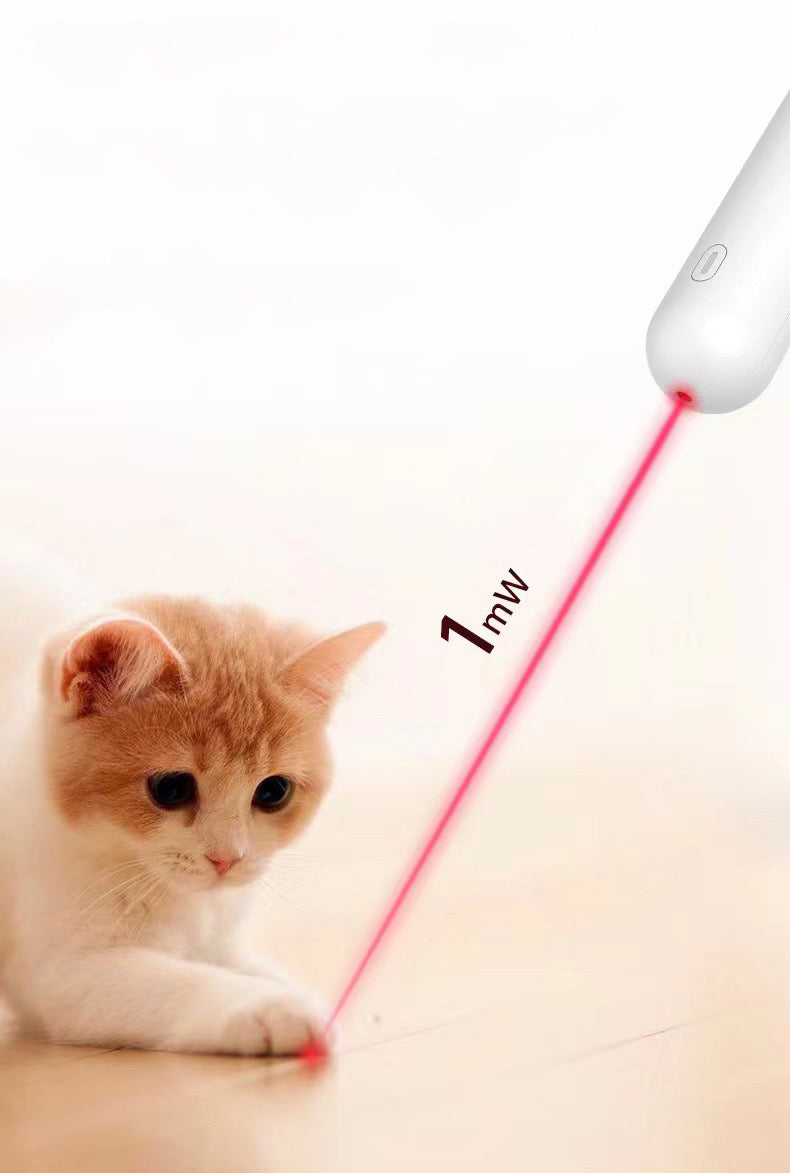 ITEEKE Retractable and Extendable Feathered and Laser Wand Kitty Cat Teaser